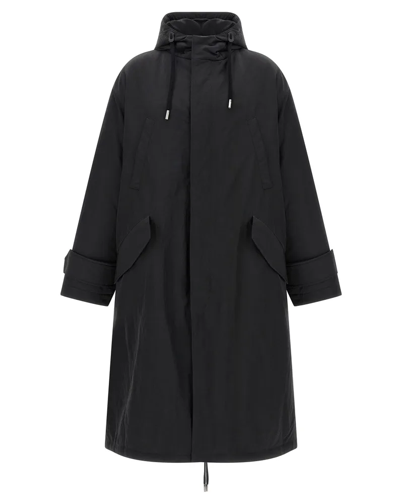 AMI Paris Long Parka Gray