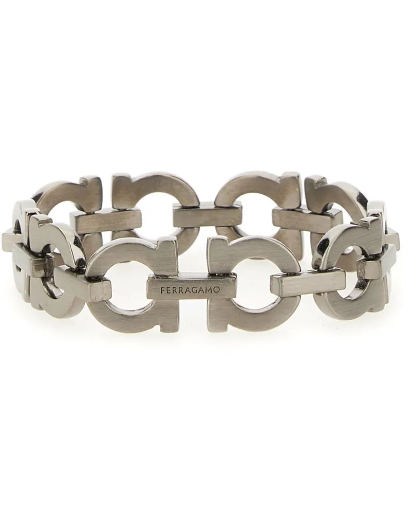 Ferragamo Gancini" Armband Silver