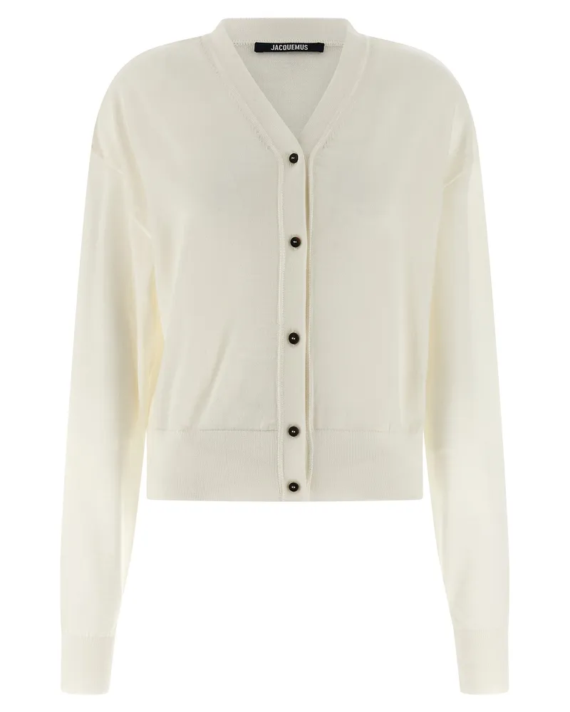 Jacquemus Cardigan „Le Cardigan Brodé White