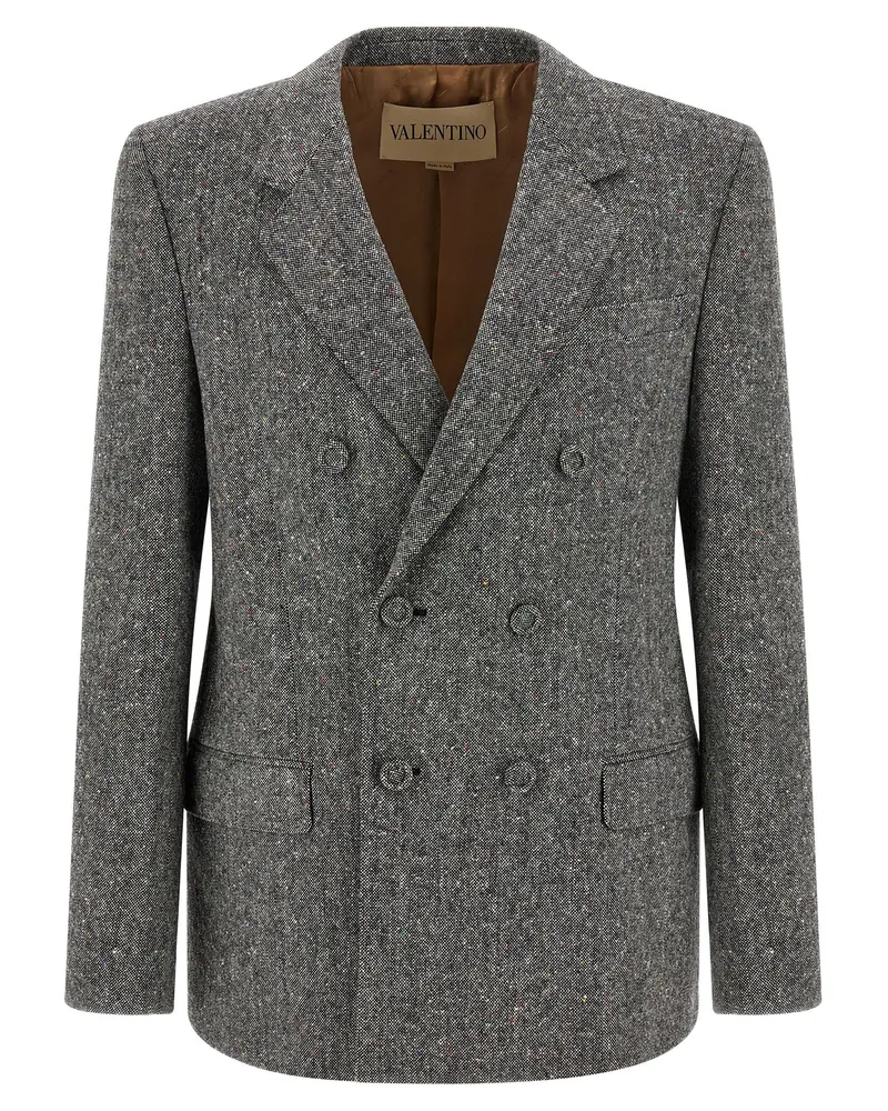 Valentino Garavani Blazer Valentino Garavani Tweed Donegal Gray