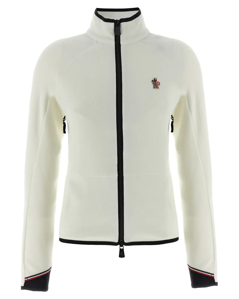Moncler Fleece-Sweatshirt White