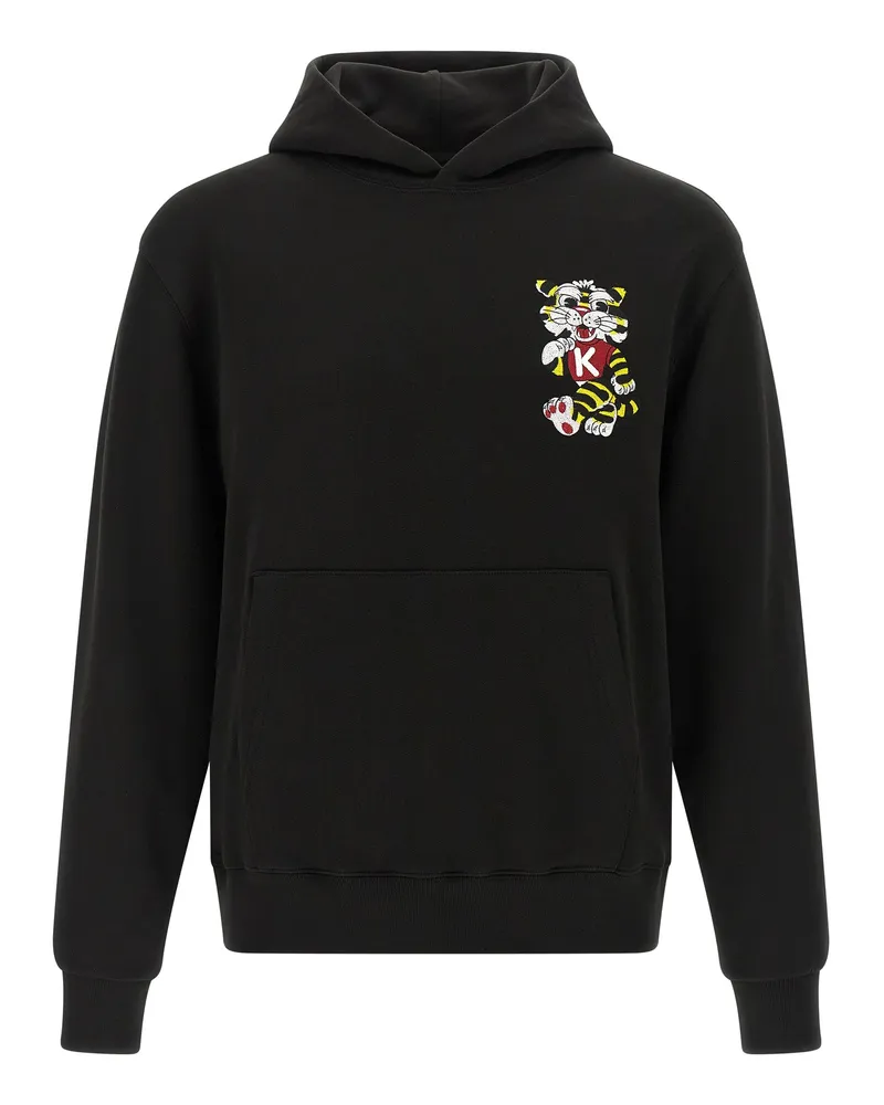 Kenzo Wild Tiger bestickter“ Kapuzenpullover Black