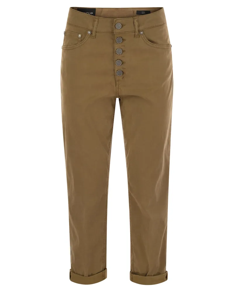 Dondup KOONS LOSSSTELLE JEANS IN LYOCELL UND DEM BUTTERBUTTONE Hazelnut