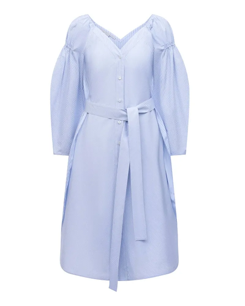 Stella McCartney Baumwollkleid Blau