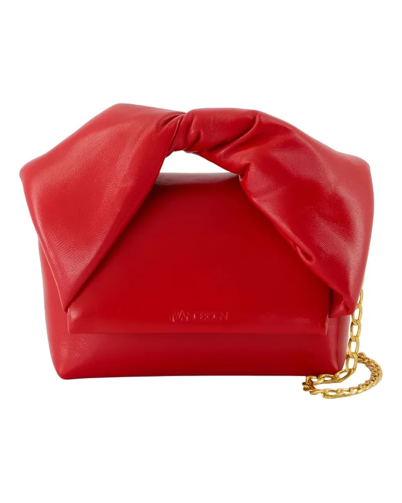 J.W.Anderson Small Twister Crossbody  Leder rot Rot