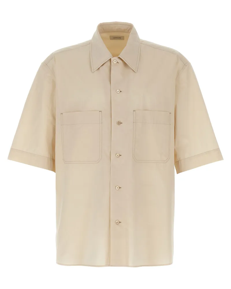 Christophe Lemaire Cabrio' Hemd Beige