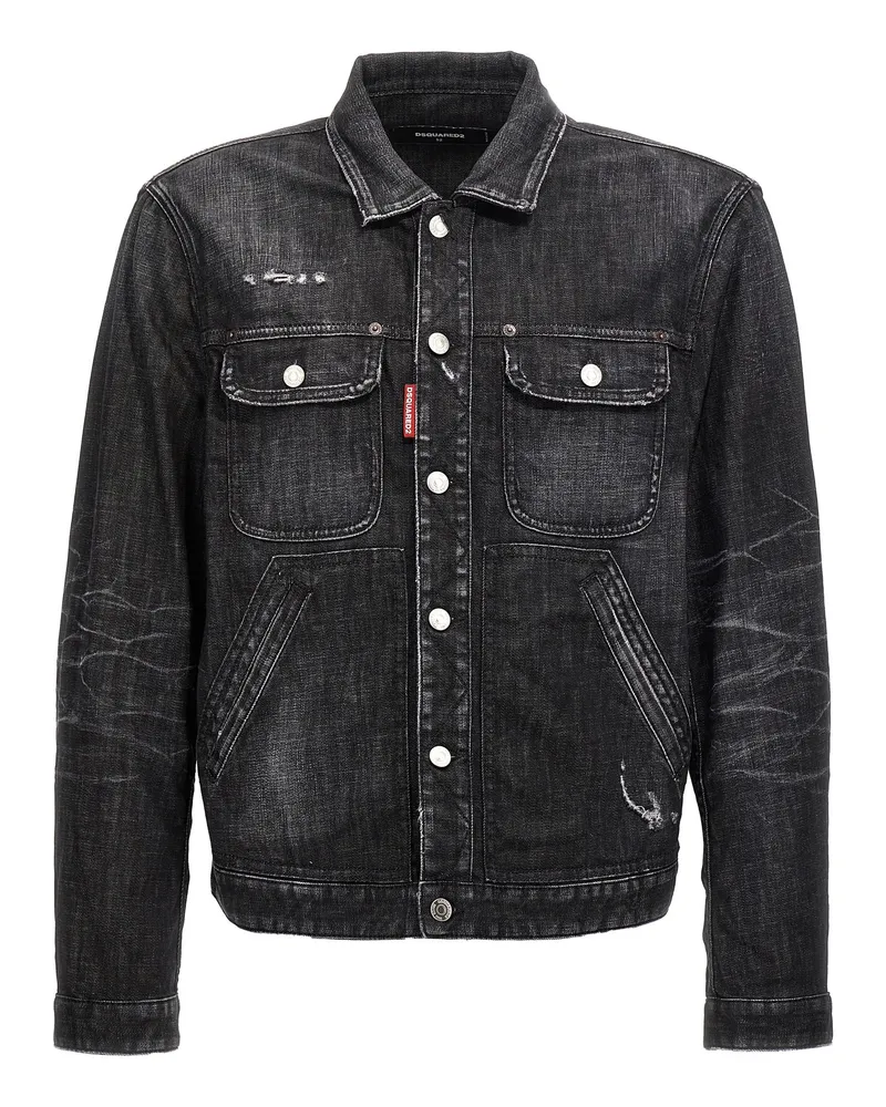 Dsquared2 Boxy Jean' Jacke Black