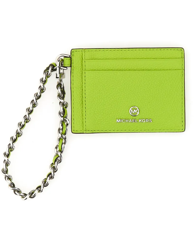 Michael Kors Michael von Michael Kors Lederkartenhalter Green