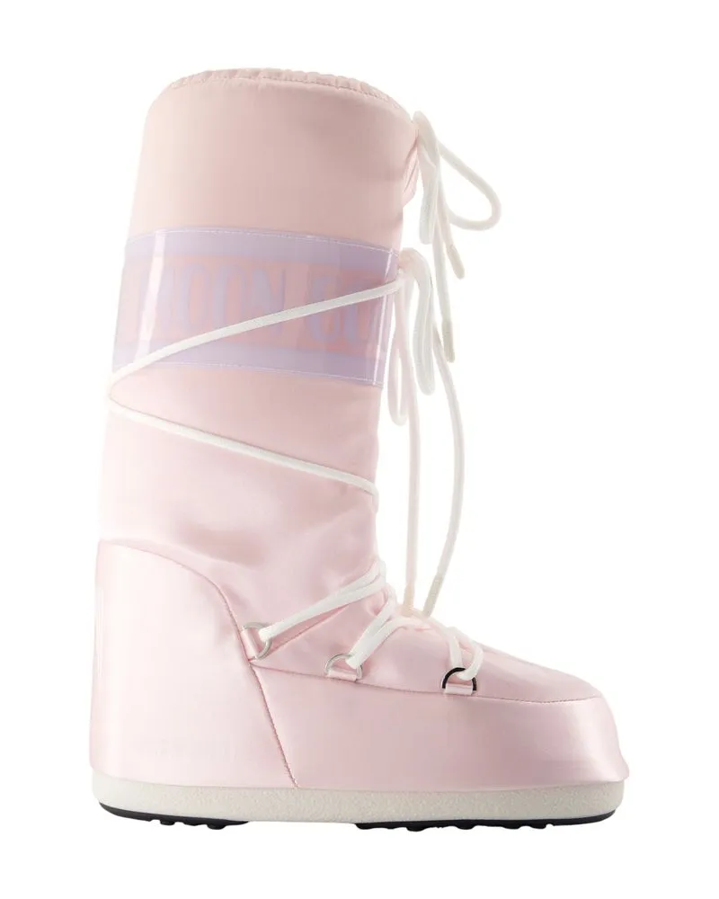 Moon Boot Icon Pearly Stiefel Mondstiefel Synthetisches Rosa Pink