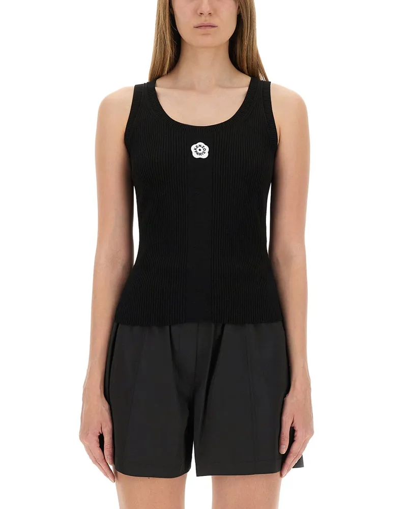 Kenzo Tanktop mit Stickerei "Boke Flower 2.0 Black