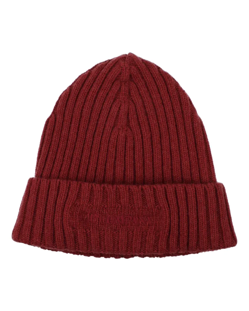 C.P. Company C.P. Firmenmänners Wollmützen Rot/Verbrannt -