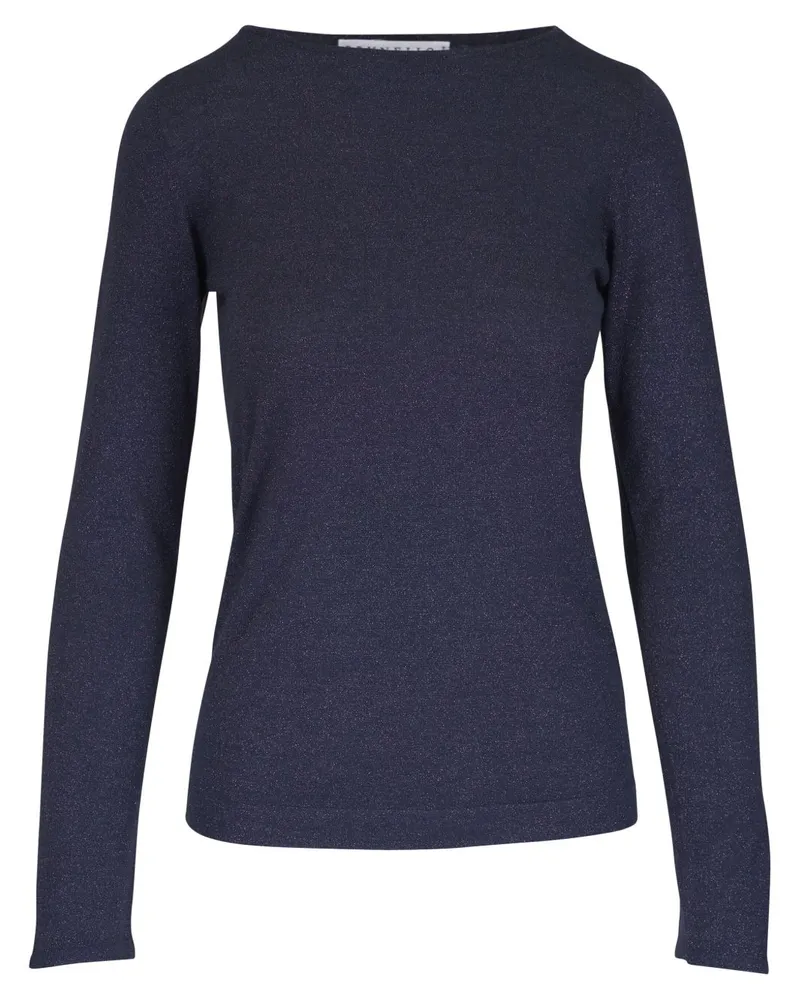 Brunello Cucinelli Cashmere und Seidenpullover Blue