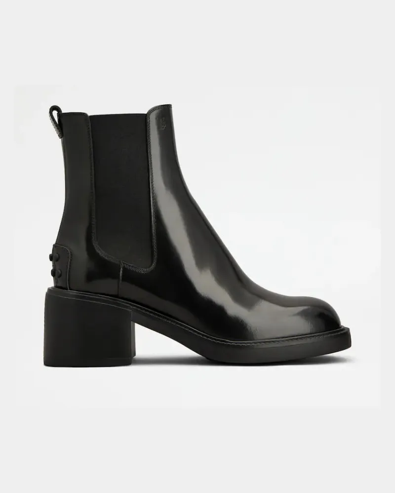 TOD'S Tod 's Leder -Knöchelstiefel Black
