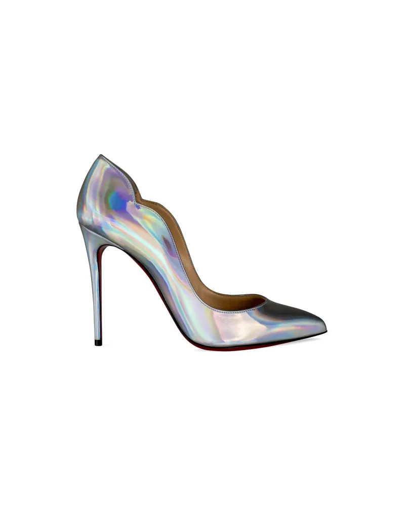 Christian Louboutin heiße Kükenpumpen Silver