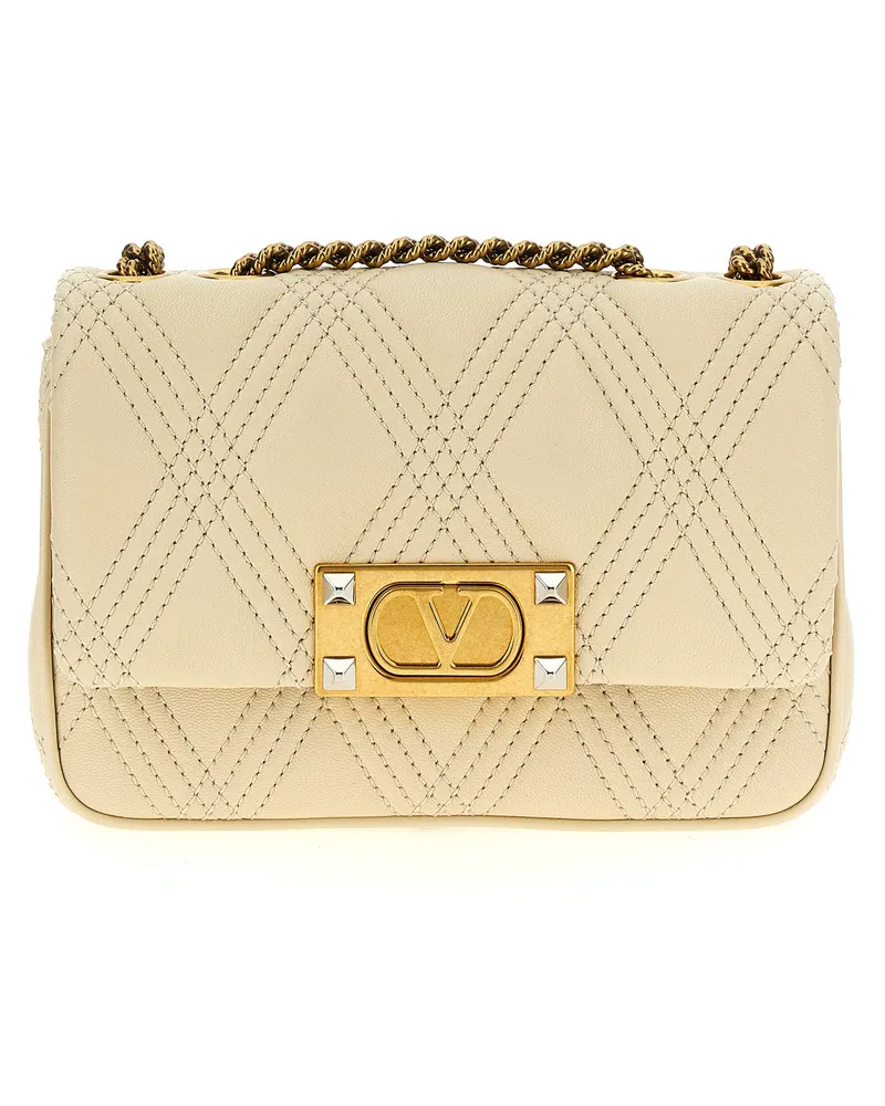 Valentino Garavani Valentino Garavani 'Quiltie 67' S Umhängetasche White