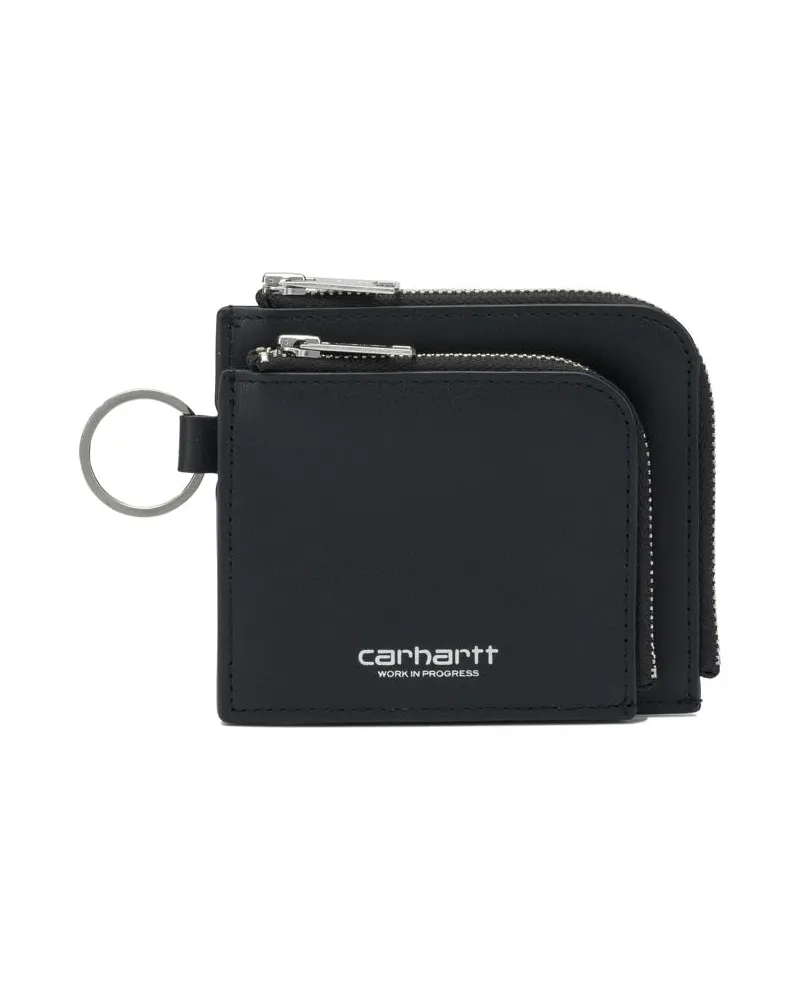 Carhartt WIP Double Vegas Zip Wallet“ Geldbörse Black