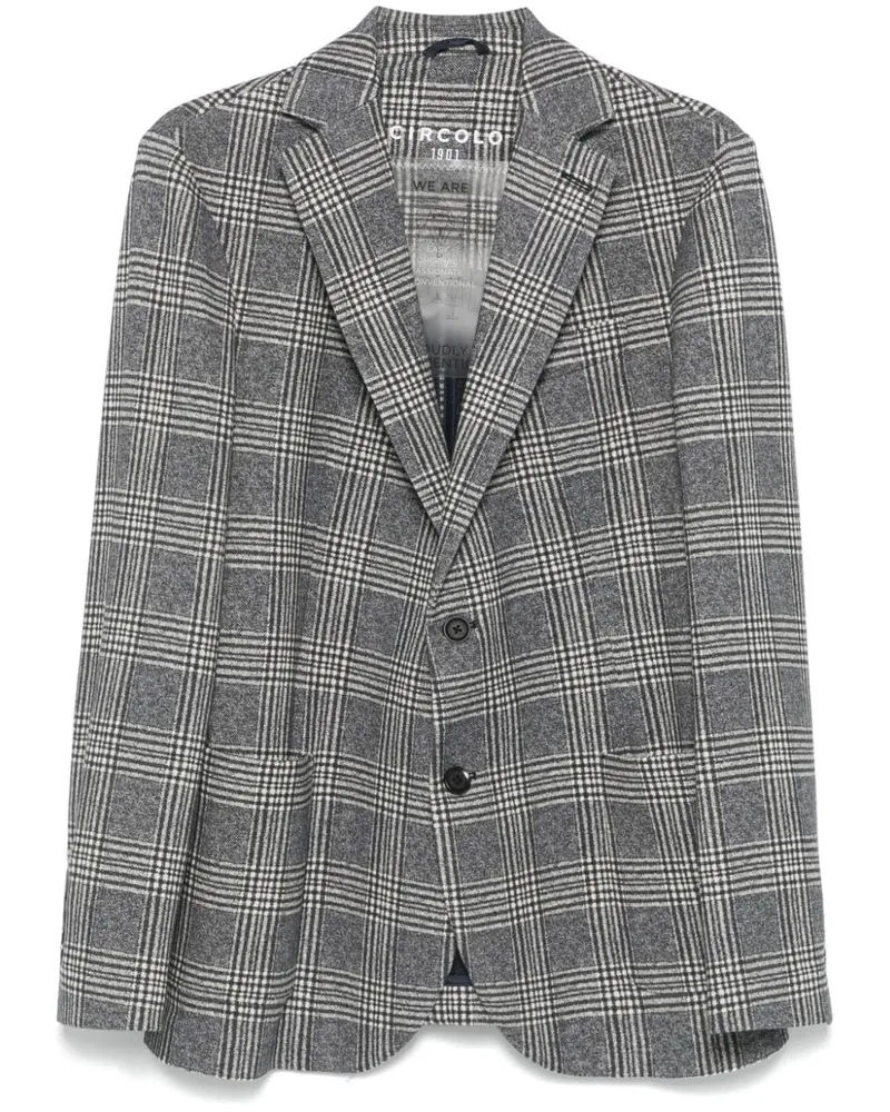 CIRCOLO 1901 Cotton Single Breasted Jacke Blue