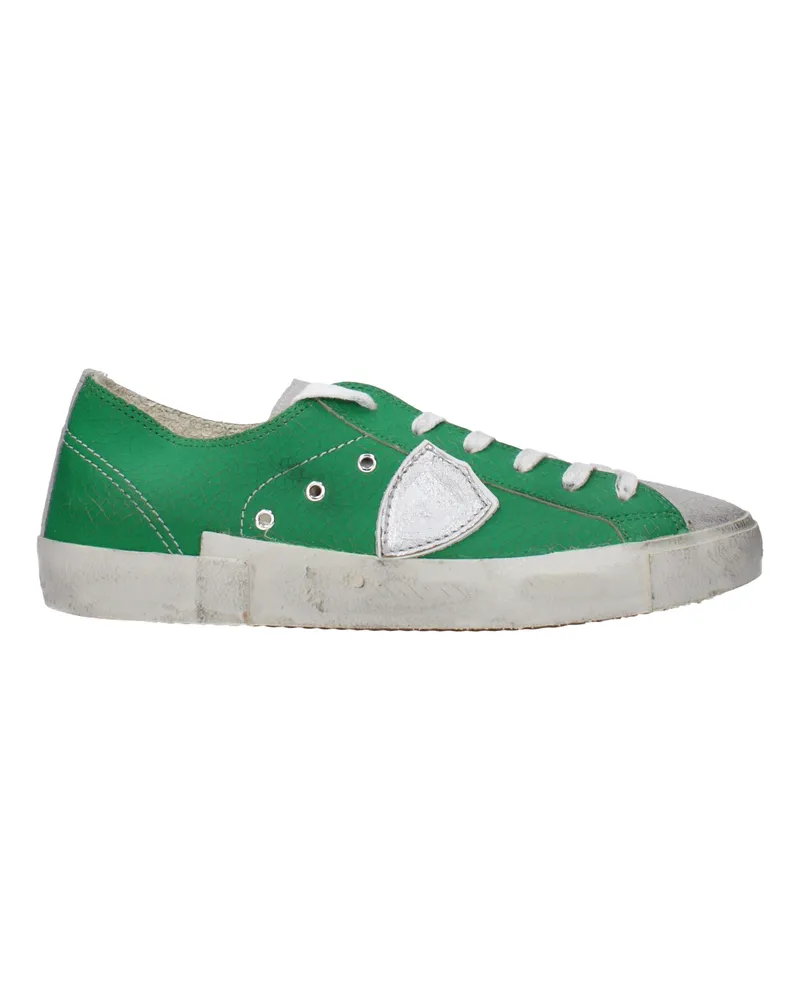 Philippe Model Sneakers PRSX Herren Ledergrün/Grau -