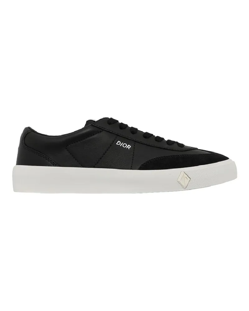 Dior Leder -Turnschuhe Black