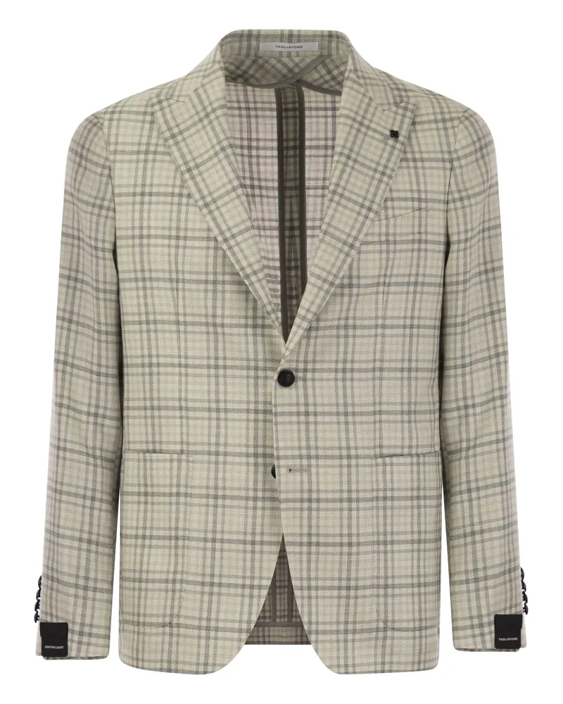 Tagliatore Check -Musterjacke Grey