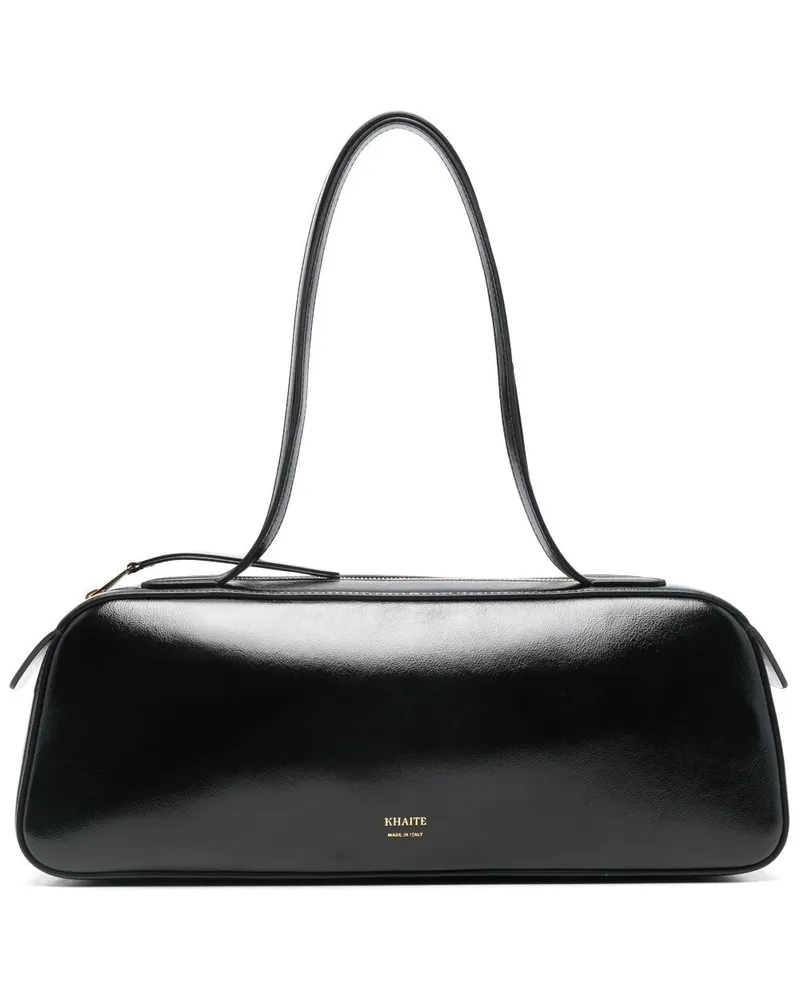 KHAITE Simona Leder-Umhängetasche Black
