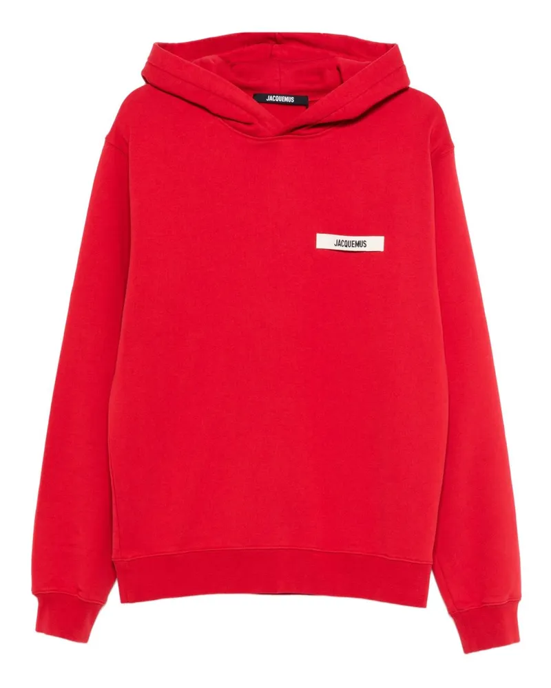 Jacquemus Le Hoodie Gros Grain Red