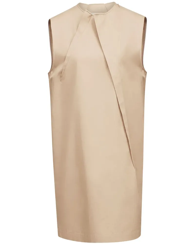 Maison Margiela Kleid mit Mützehülsen und Falten 115