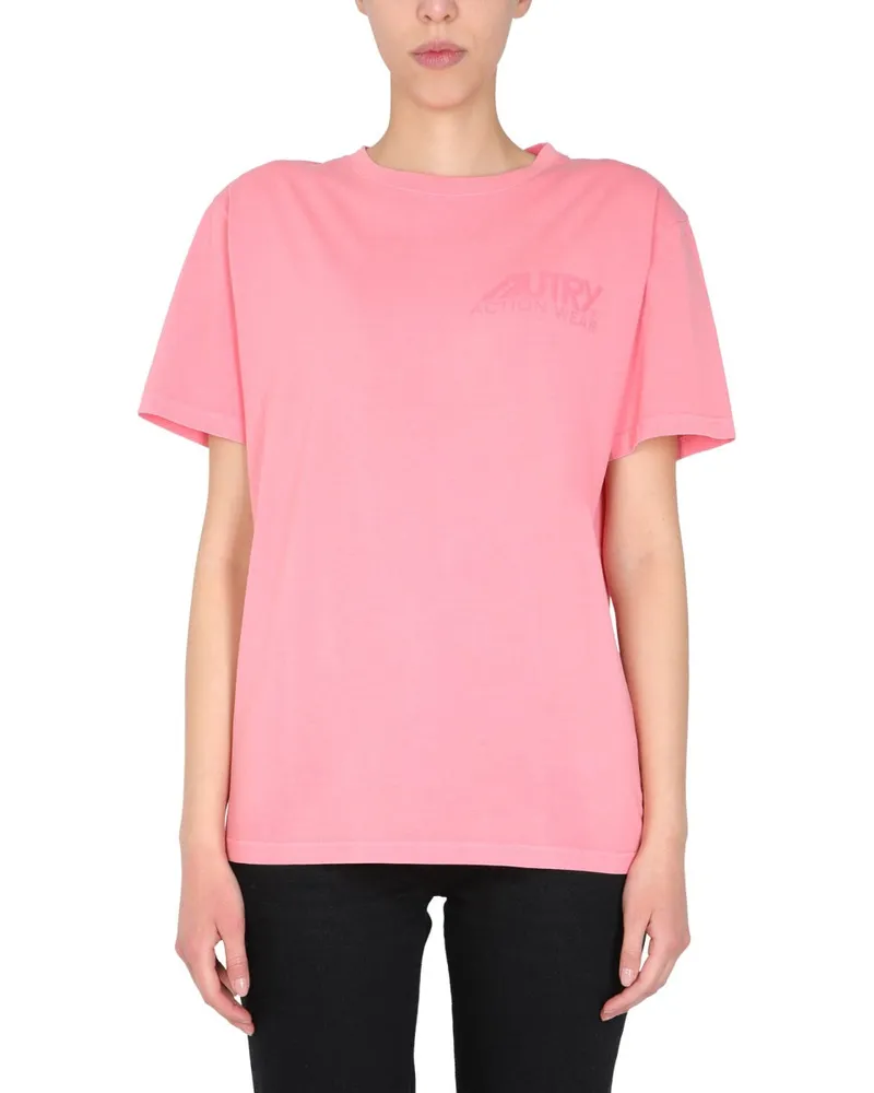 AUTRY Sunburnt“ T-Shirt Pink