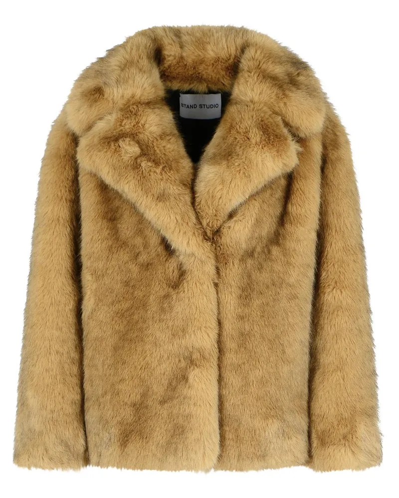 STAND Valentina' brauner Kunstpelzjacke Brown