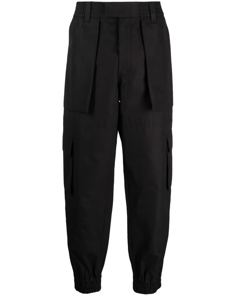 Alexander McQueen Alexander MC Königin Bio -Baumwoll -Cargohose Black
