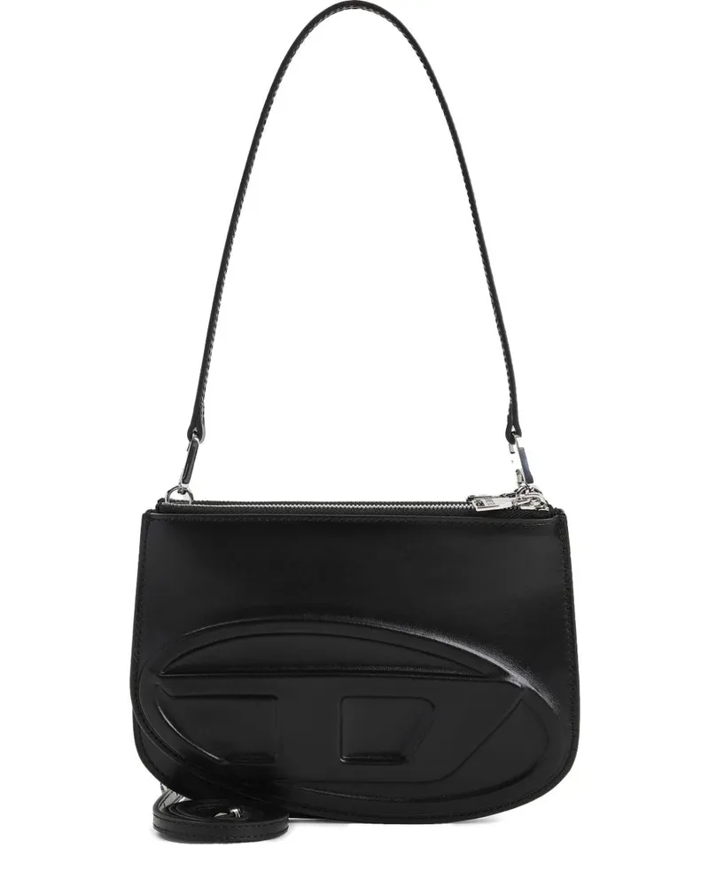 Diesel 1 DR Twin Leder Umhängetasche Black