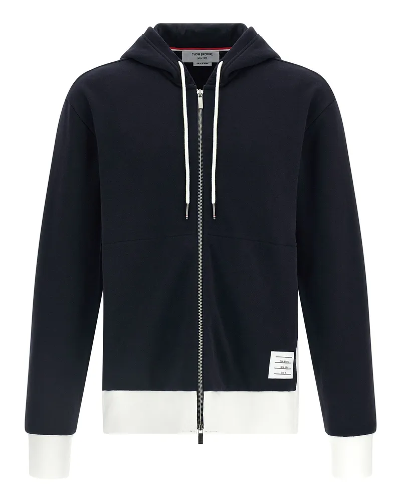 Thom Browne 4 Bar“-Einsatz-Hoodie Blue