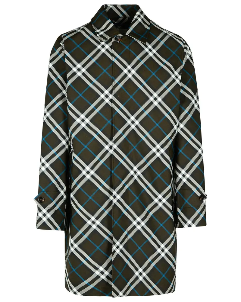 Burberry Check' Green Polyester Grabenschicht Green