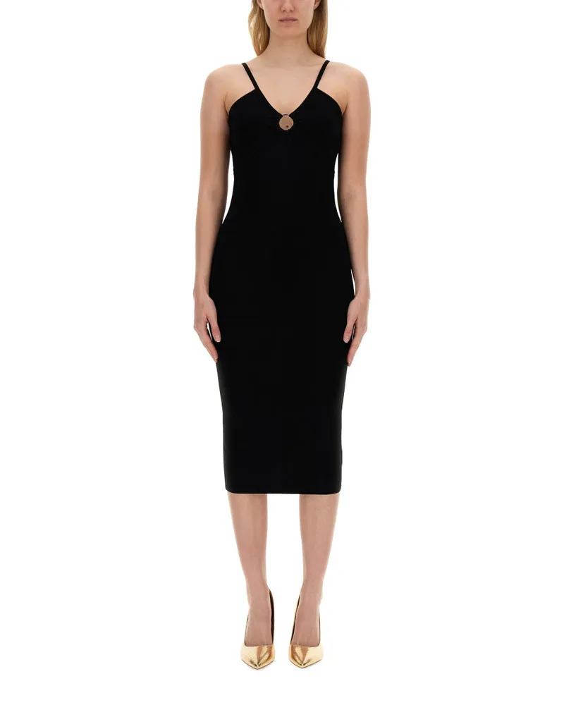 Michael Kors Michael von Michael Kors Longuette Kleid Black
