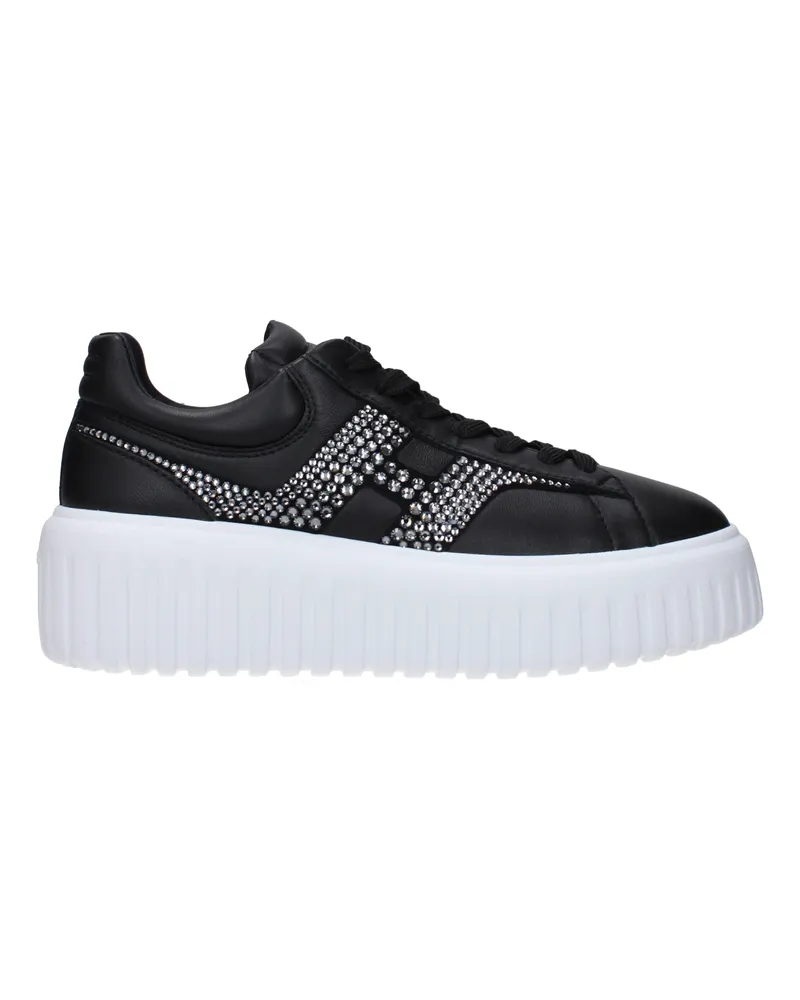 Hogan Sneakers H Stripes Damen Leder Schwarz -