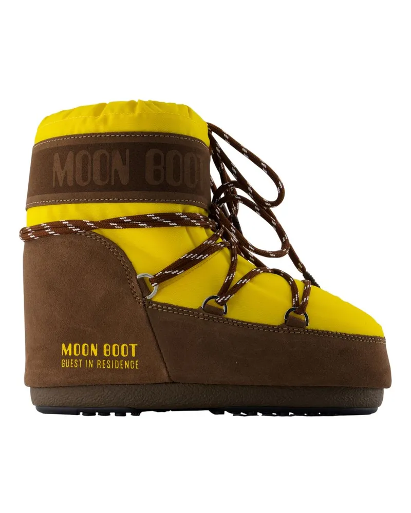 Moon Boot Mb X Gir Icon Niedrige Stiefeletten  Synthetik Gelb Yellow