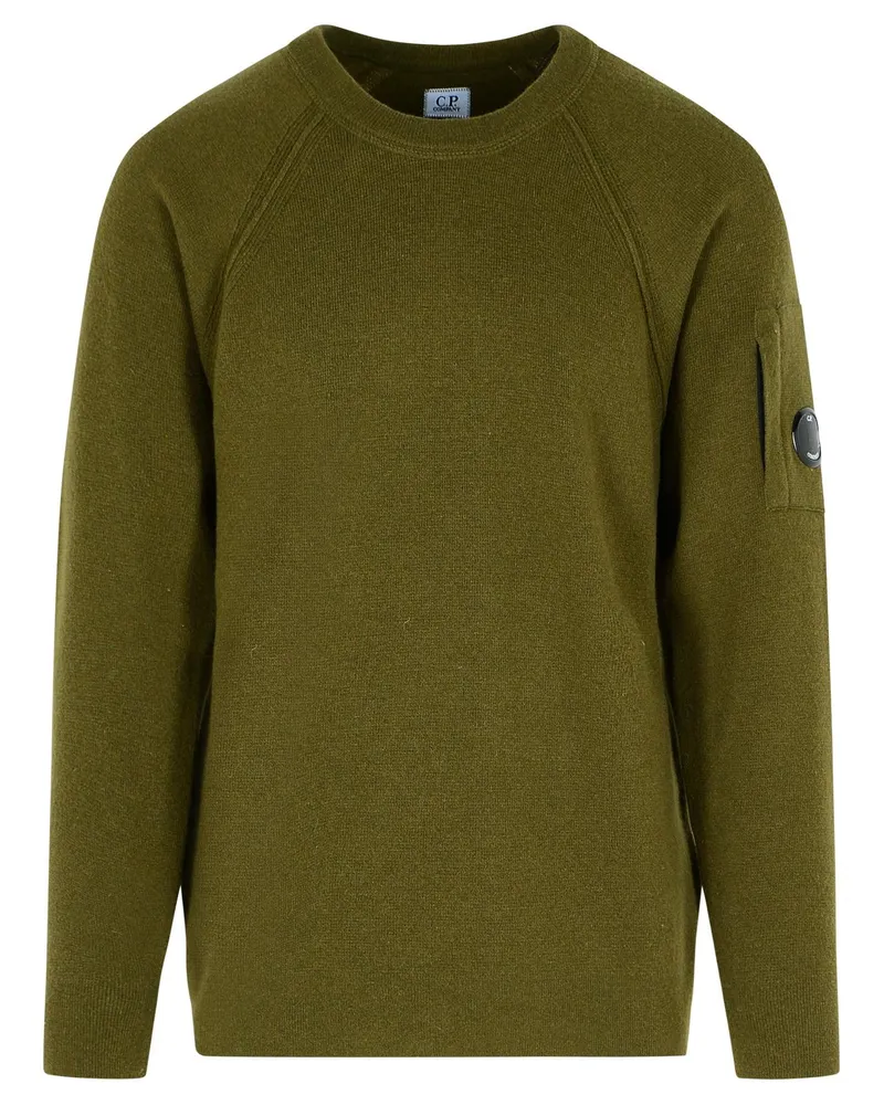 C.P. Company C.P. Firma 'Grs' Green Woll Blend Sweatshirt Green
