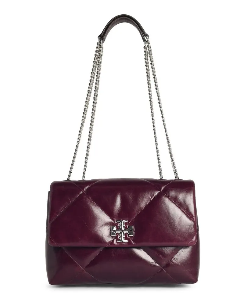 Tory Burch Kira' Burgunder Lear Crossbody Tasche Bordeaux
