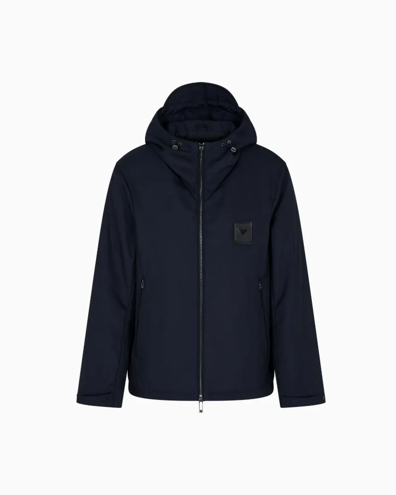 Emporio Armani Jacke mit Kapuze und Visier Blue