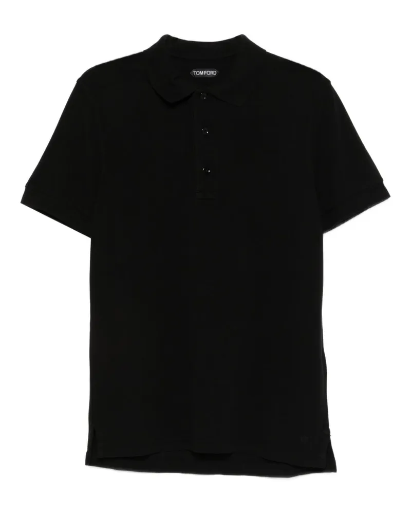 Tom Ford Poloshirt aus Baumwollmischung Black