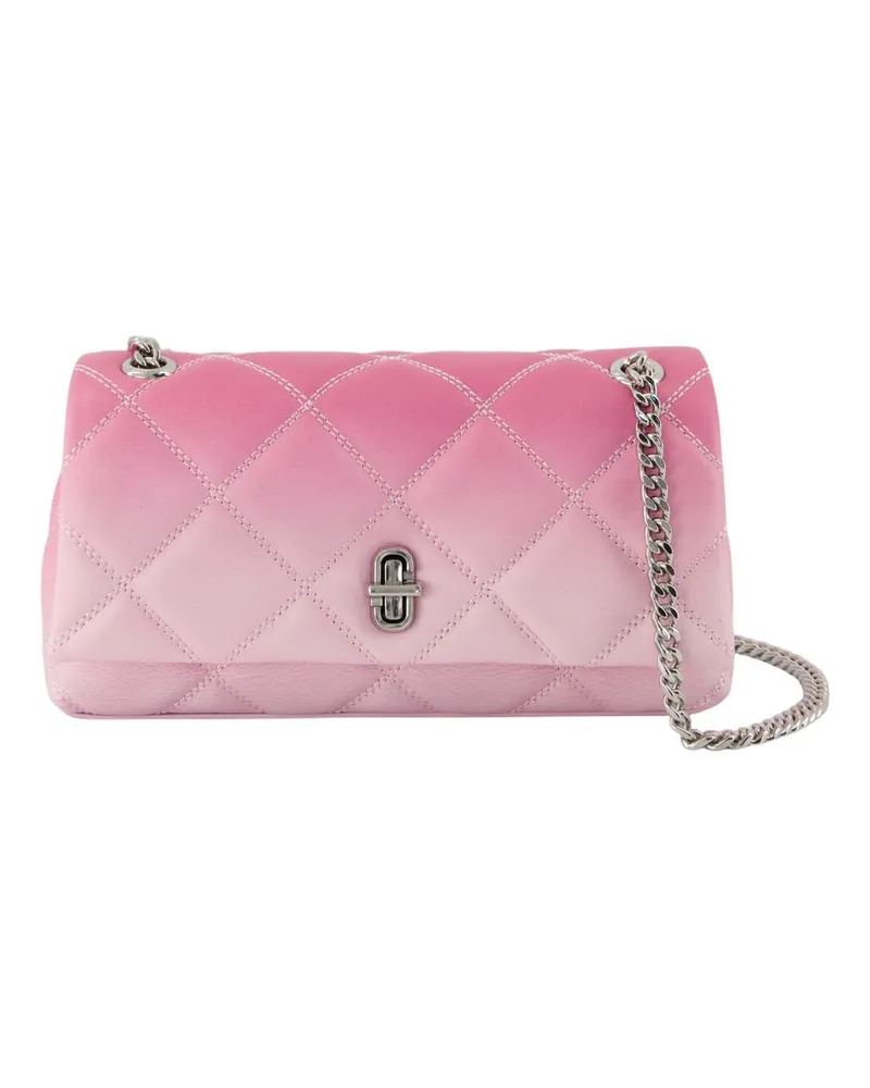 Marc Jacobs Die Doppelketten -Brieftasche an der Kette  Leder rosa Rosa