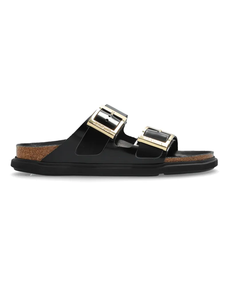 Birkenstock Ciabatta Arizona Tröpfchen Schnalle High Shine Black Calz. S Black