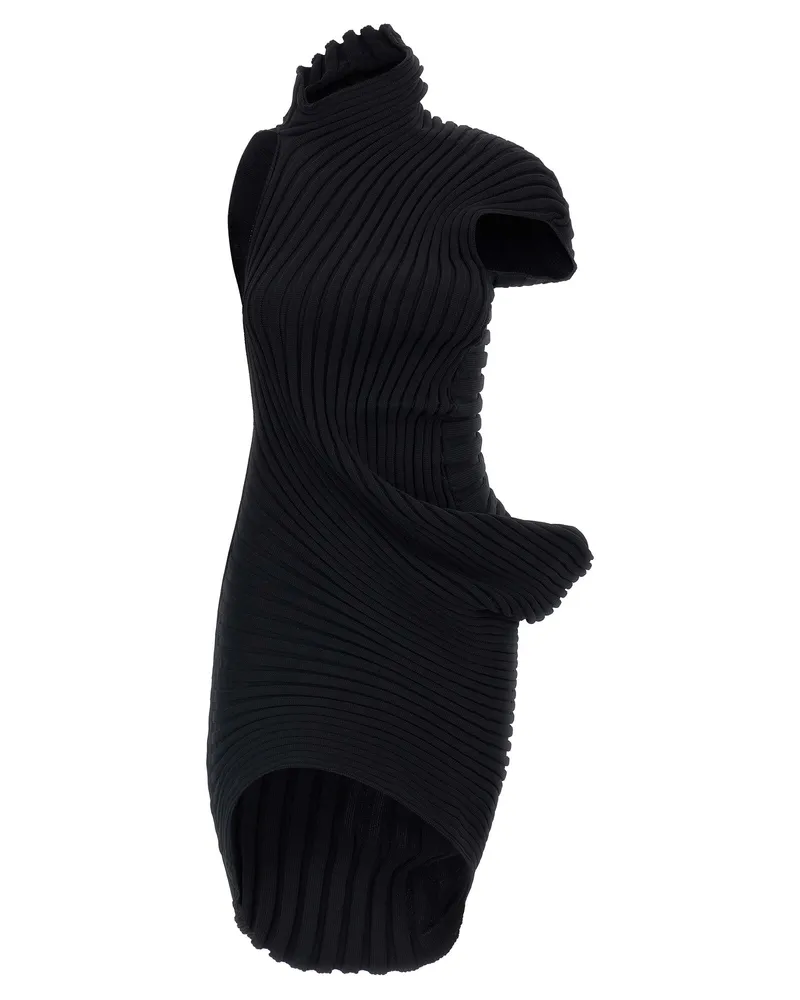 Issey Miyake Strick (wie es ist)' Kleid Black