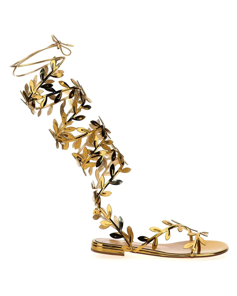 Gianvito Rossi Flavia Gladiator' Sandalen Gold