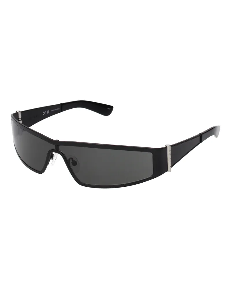 Alexander McQueen Herrens Sonnenbrille aus schwarzem Acetat -