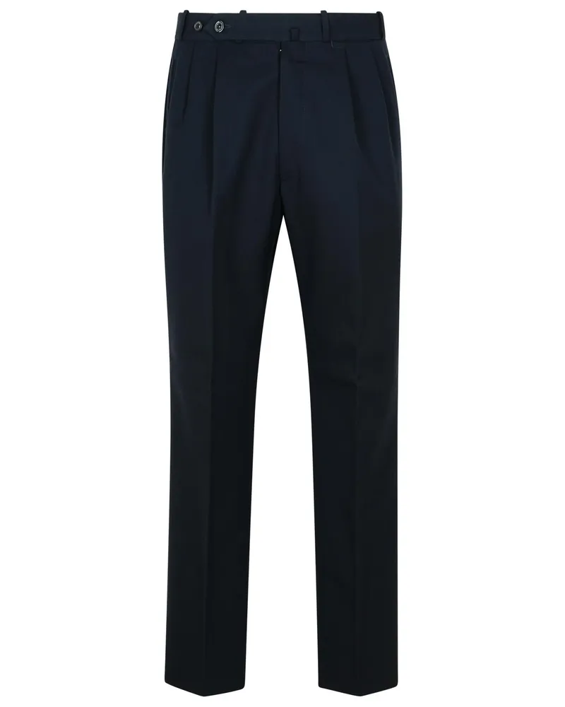 Maison Margiela Navy Virgin Wollhose Navy