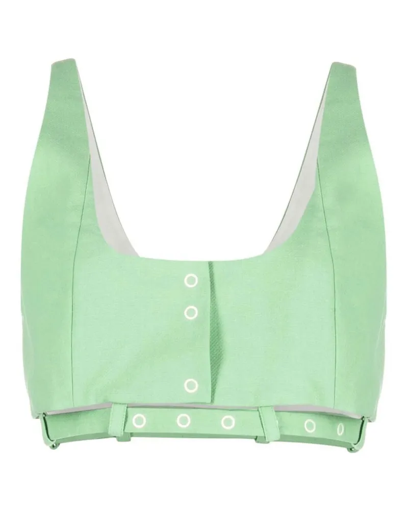Ganni Crop Top Green