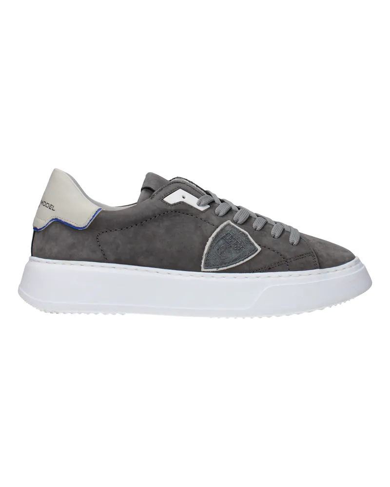 Philippe Model Sneakers Tempel Herren Wildleder Grau/Anthrazit -