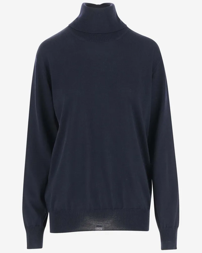 Jil Sander Wollpullover Blue