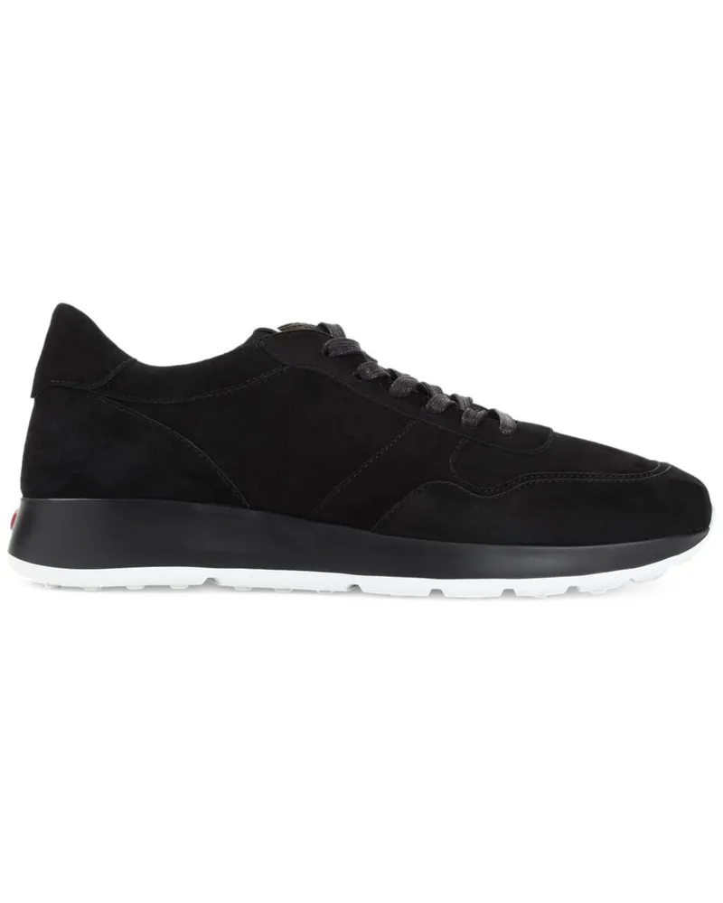 TOD'S Tod 's Wildleder -Leder -Turnschuhe Black